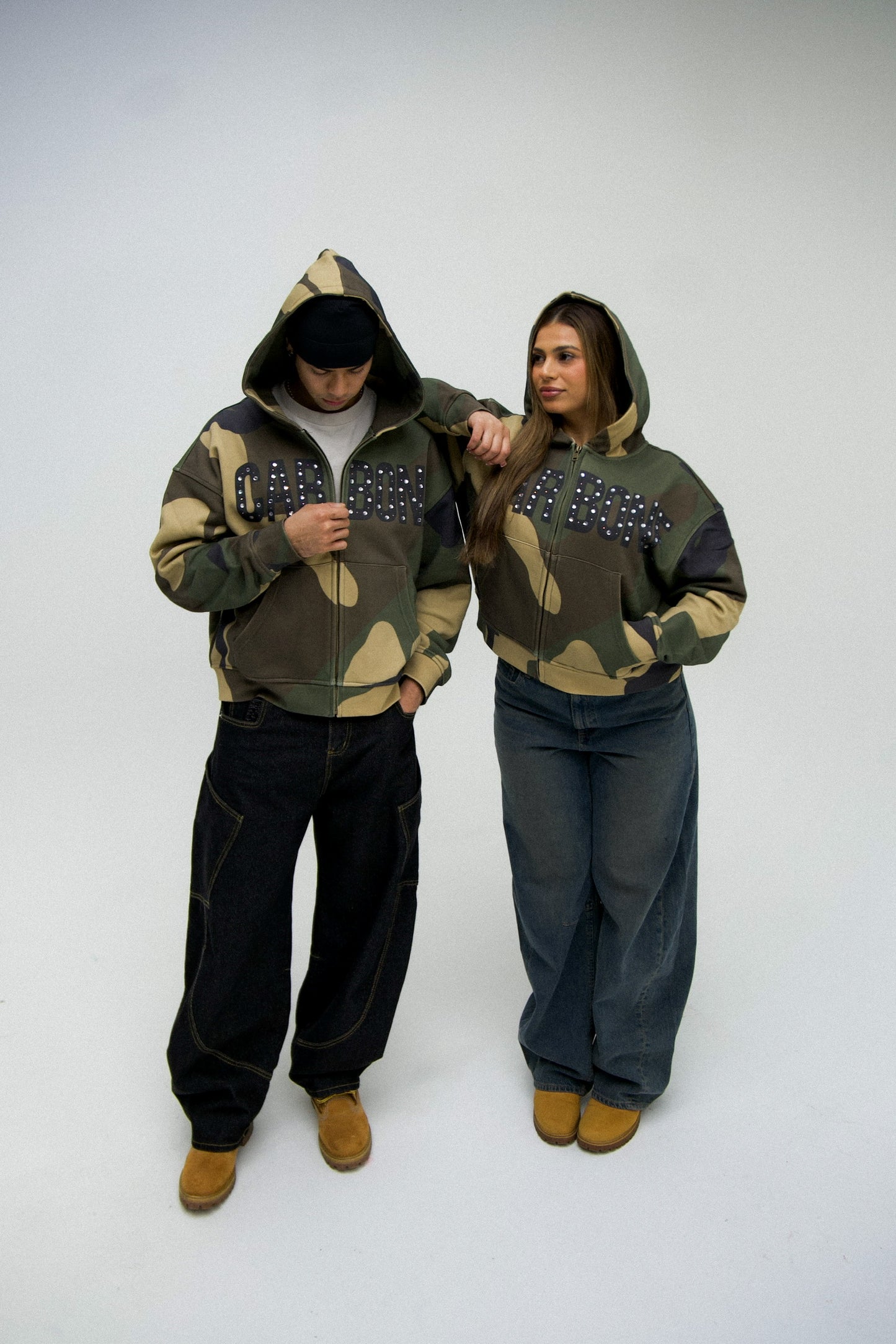 Stealth Crystal Zip-Up