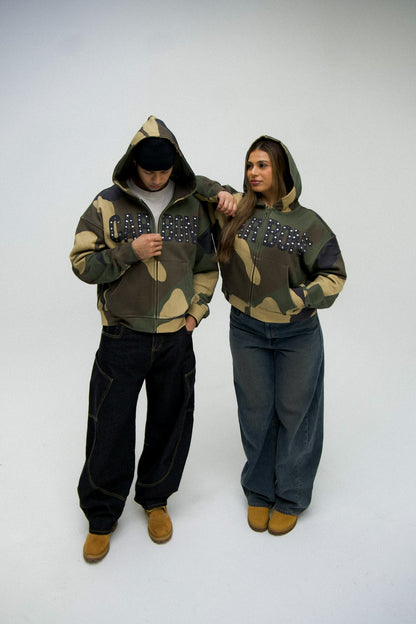 Stealth Crystal Zip-Up