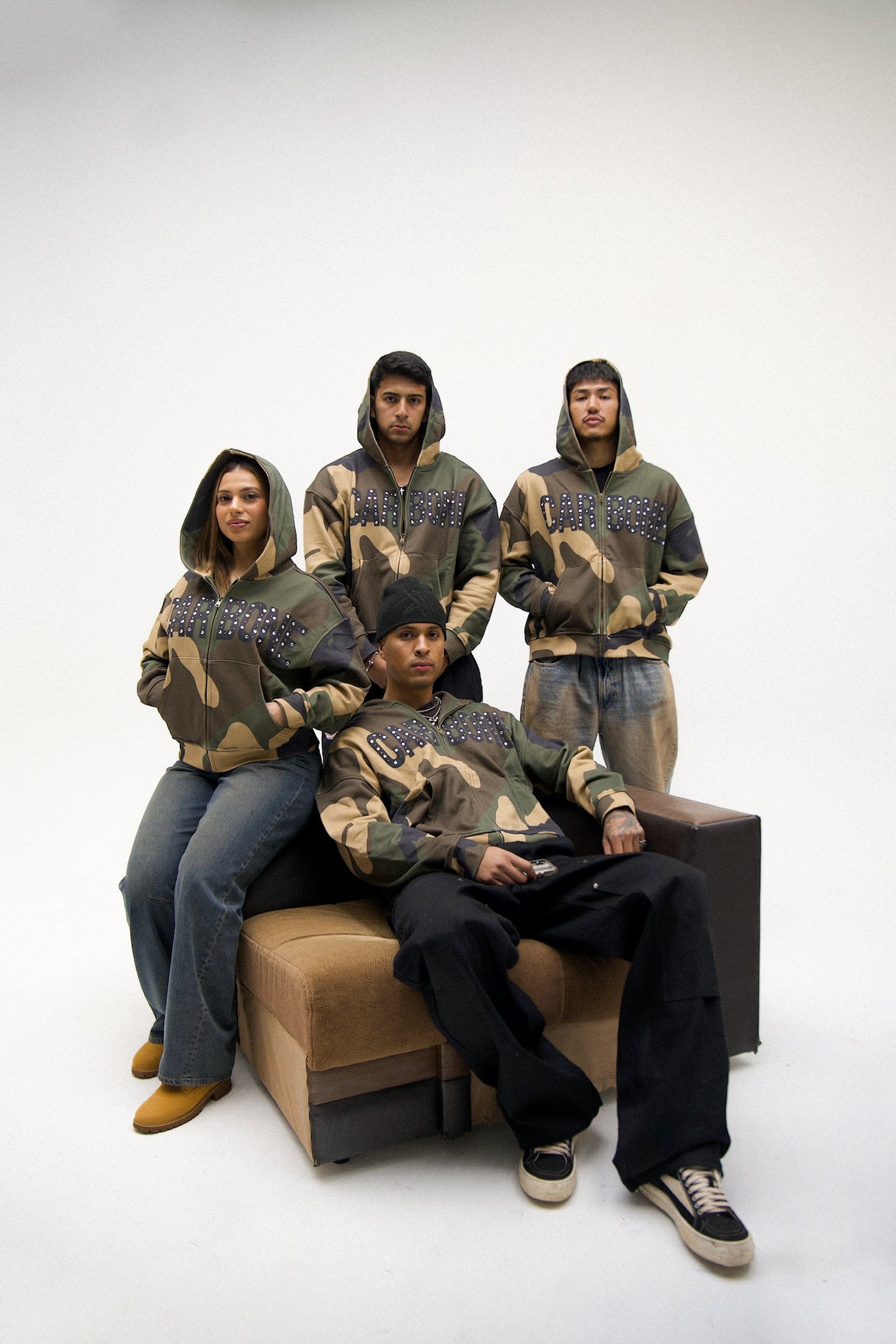 Stealth Crystal Zip-Up