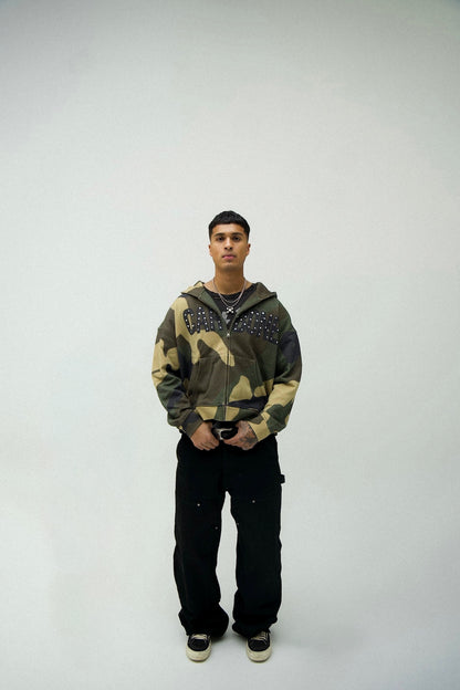 Stealth Crystal Zip-Up